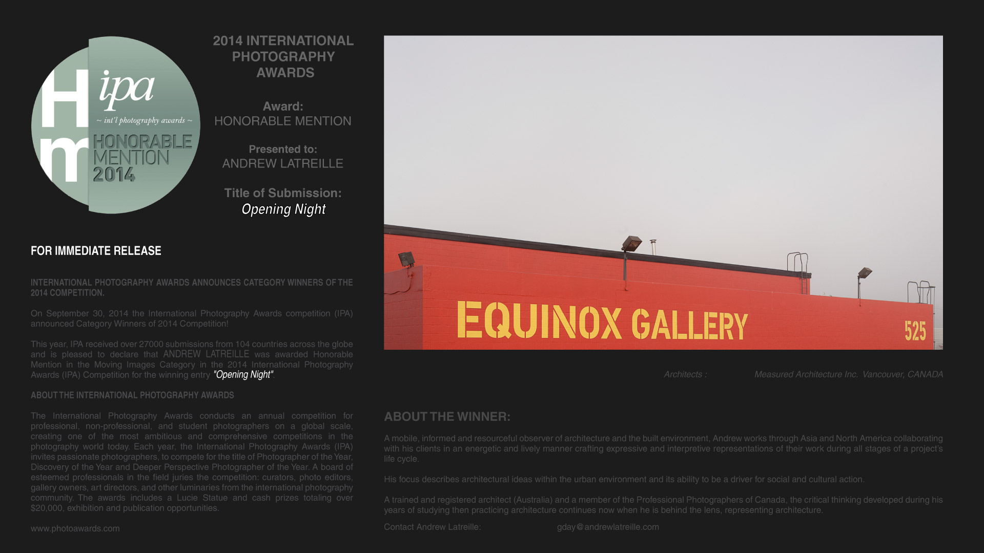 2014 International Photography Awards